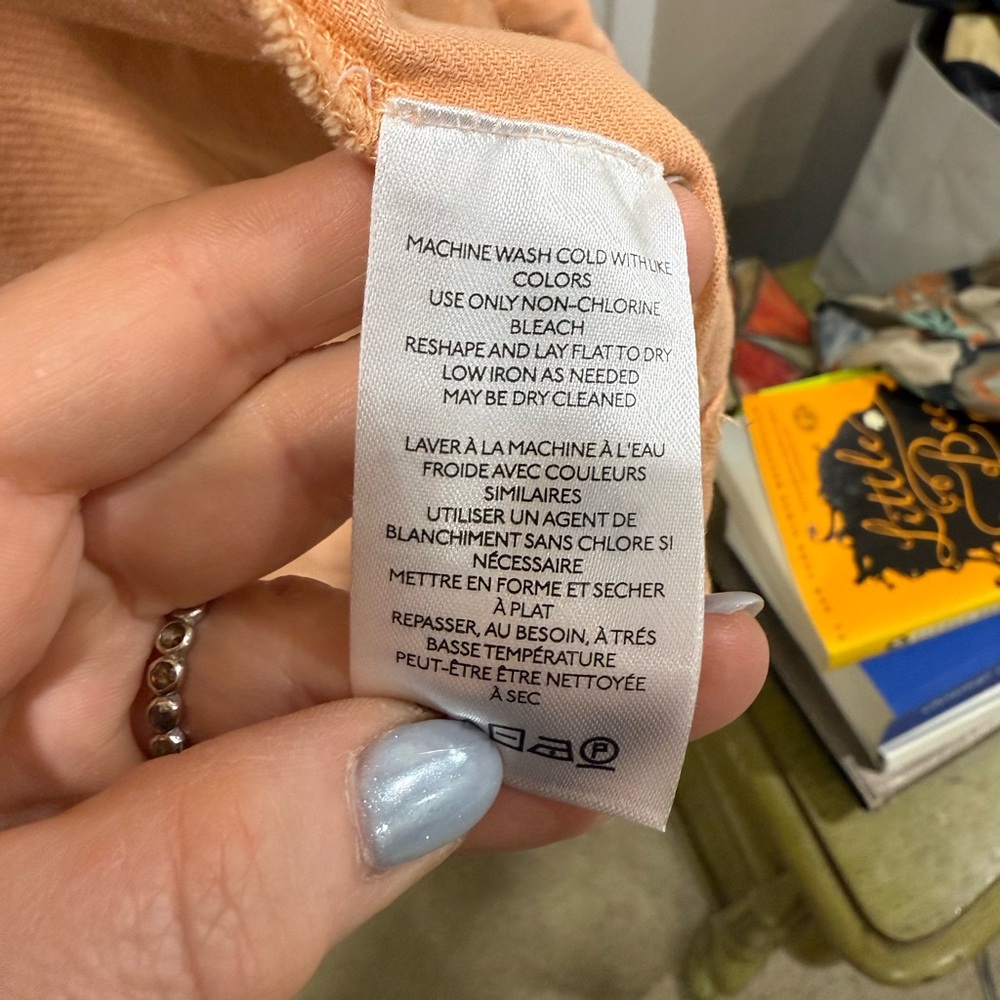 Anthropologie XS PILCRO Stylish Peach Jacket - Picture 11 of 11